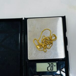 18K Gold Fine Franco Chain Necklace (2.8g)
