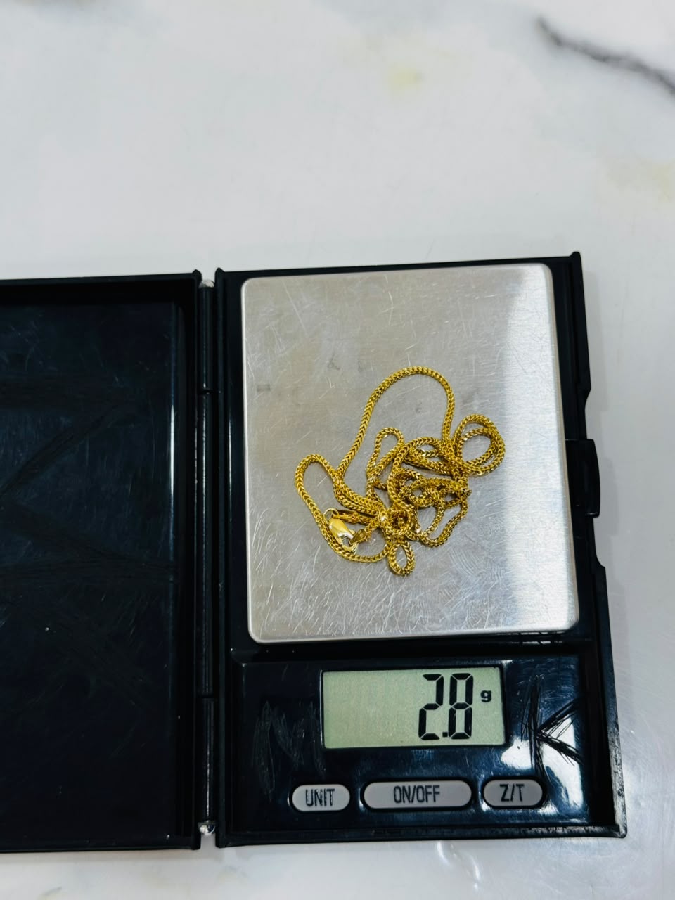 18K Gold Fine Franco Chain Necklace (2.8g)