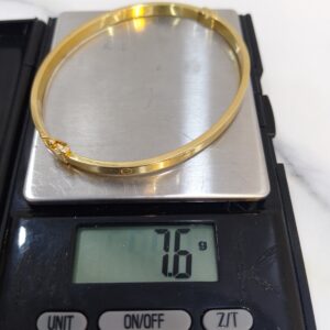 18K Gold Cartier Bangle Bracelet (7.6g)