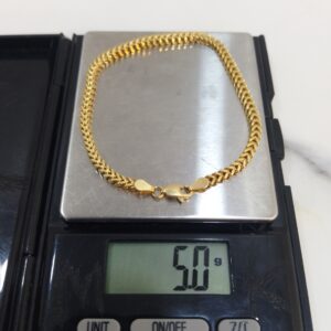 18K Gold Franco Bracelet (5.0g)