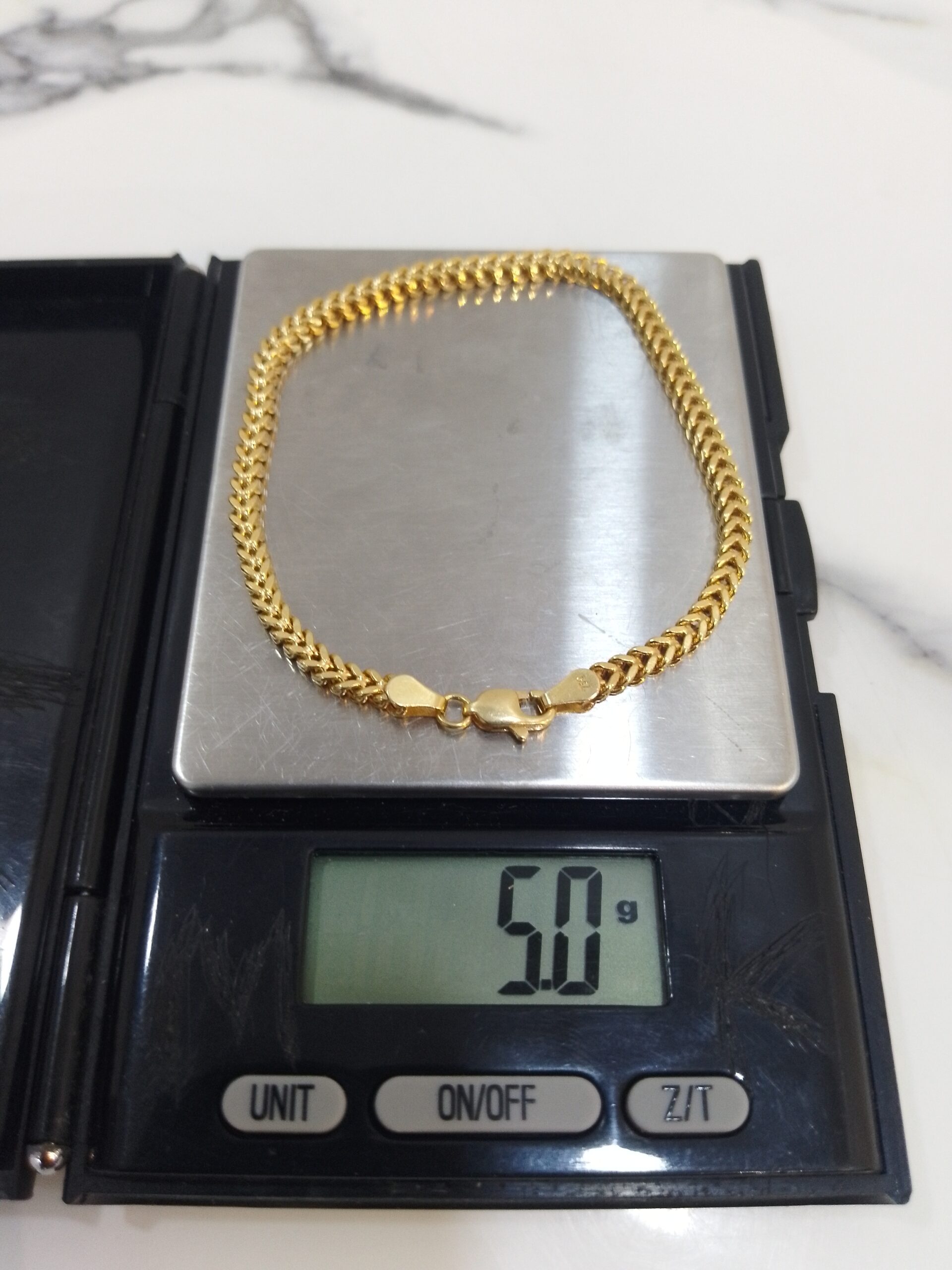 18K Gold Franco Bracelet (5.0g)