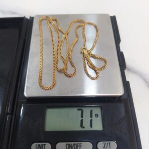 18K Gold Franco/Rope Chain Necklace (7.1g, 21.8 inches)
