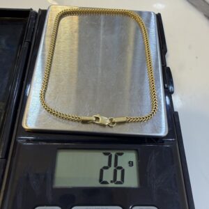 18 Karat Gold Franco Bracelet (2.6g)