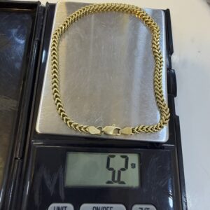 18 Karat Gold Franco Bracelet (5.2g)