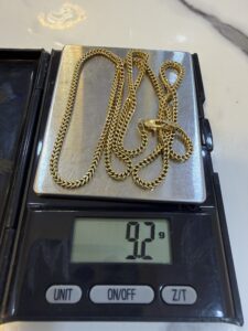 18 Karat Gold Franco Necklace (9.2)