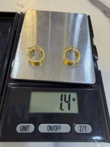 18 Karat Gold Women Earring 