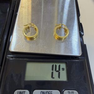 18 Karat Gold Women Earring