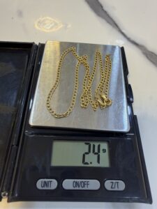 18 Karat Gold Cuban Necklace (2.4g)