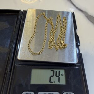 18 Karat Gold Cuban Necklace (2.4g)