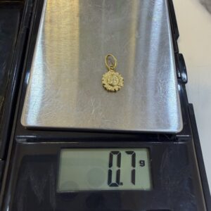 18 Karat Gold Sun Pendant (0.7g)