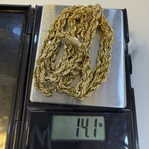 18 Karat Gold Twisted Neck Chain (14.1g)