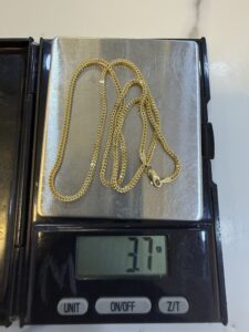 18 Karat Gold Franco Necklace (3.7g)