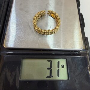 18 Karat Gold Diamond Cut Ring (3.1g)