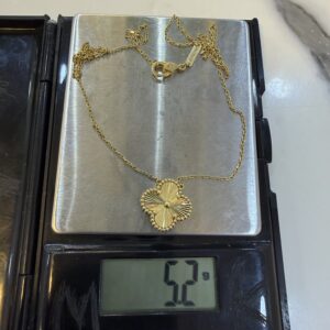 18 Karat Gold Van Cleef Necklace (5.2g)