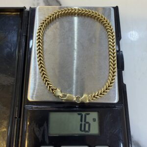 18 Karat Gold Franco Bracelet (7.6g)