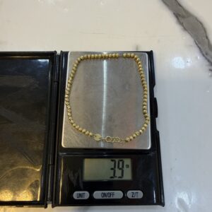 18 Karat Gold Diamond Cut Bracelet (3.9g)
