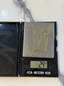 18 Karat Gold Cuban Necklace 2.4g