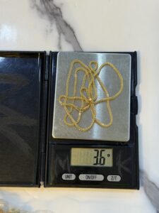 18 Karat Gold Franco Necklace 3.6g